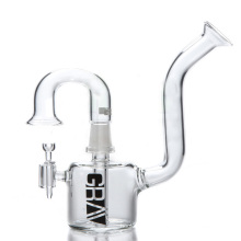 Tuyau de verre Mini Rig pour fumer avec embout angulaire (ES-GB-064)